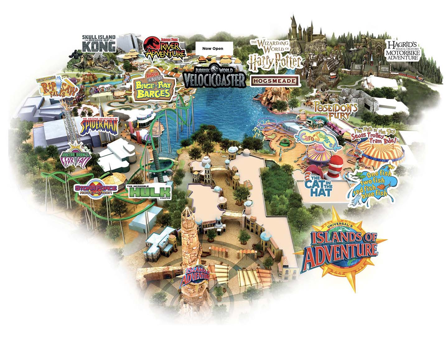 Universal's Islands of Adventure - GPS Map with HP by Nick Jag Inc.