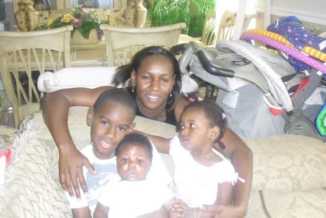 My mom with all of my siblings showing us love.
 